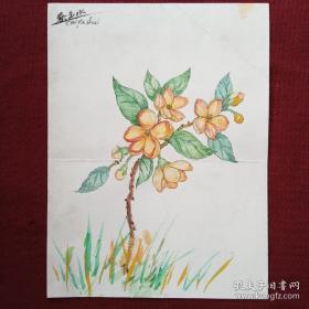 蔡玉水 手绘水粉画 西画油画素描水粉字画 国画老物件。近现代西画油画大艺术家作品，水粉素描油画艺术大师级人物。画心尺寸36×27cm