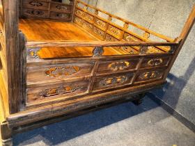 古董传世木器明清老家具清代海南黄花梨架子床