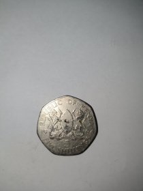 肯尼亚1994年5先令多边形硬币 人物硬币 小强钱币，满30包邮