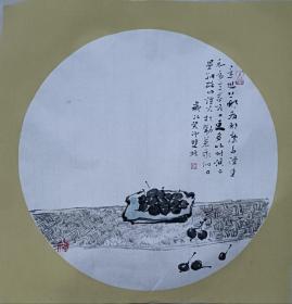 书画名家笔墨真迹  著名禅意书画家贾双林花鸟作品:细碎的烟火