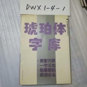 现代装潢美术字字库丛书-琥珀体字库(简繁对照.一字五变.临摹剪贴.装潢必备)