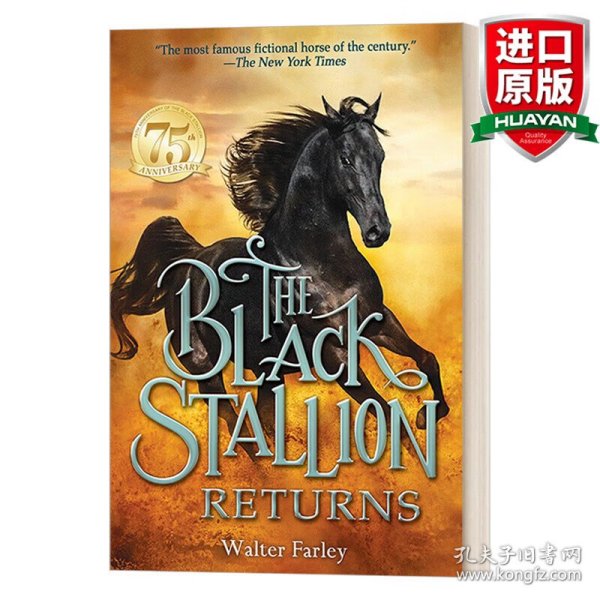 英文原版 The Black Stallion Returns 黑神驹系列：黑神驹归来 Walter Farley 青少年骑马动作冒险小说 英文版 进口英语原版书籍