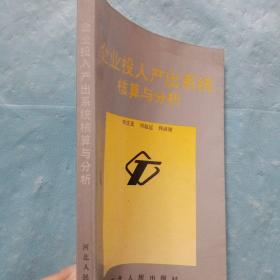企业投入产出系统核算与分析