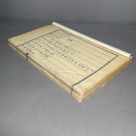 【春秋不分卷】 版本：清钞本 数量：纸捻装2册合订1厚册全 尺寸：26×16cm 提要：此书为《春秋》正文，生僻字下注音，以便通读，工楷抄录，字迹秀逸，开本敞阔，为上佳旧钞。共计约130个筒子叶，小楷钞写漂亮，k3028