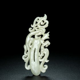 旧藏和田玉 鸡心佩