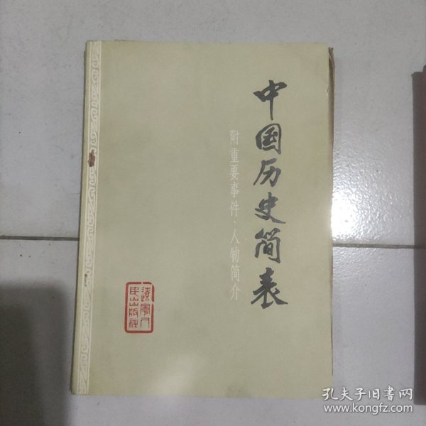 中国历史简表