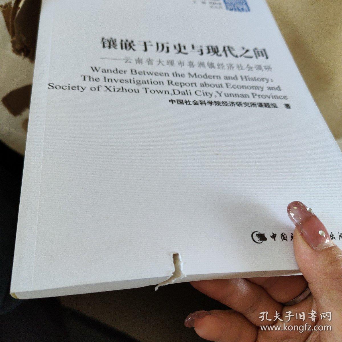 "镶嵌于历史与现代之间:云南省大理市喜洲镇经济社会调研:the inverstigation report about economy and society of Xizhou town, dali city, Yunnan province",