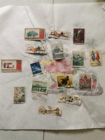老纪特盖销邮票 （15张合售）
