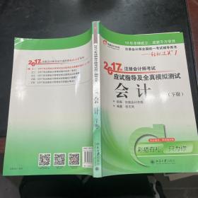 轻松过关1《2017年注册会计师考试应试指导及全真模拟测试》：会计