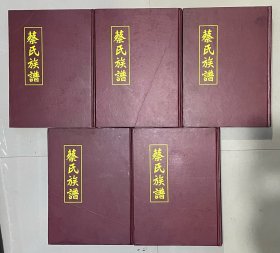 蔡氏族谱2008.戊子（江西省）大16开精装五册全（附影印老谱）