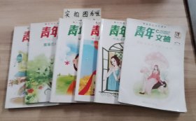 青年文摘彩版合訂本雜志：第7、11、53、58~59、77卷 共6本2.2kg 第77卷有水印內(nèi)容不影響