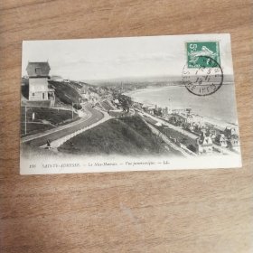 百年实寄明信片【1890～1948】 【 有邮票 加盖印章 珍贵 稀少 文献价值极高】正面文字是主题、反文字是出版社等信息，手写内容及手稿、签名等 可自行翻译 研究， 装册 装框欣赏都非常漂亮有意思。百年实寄明信片编号559