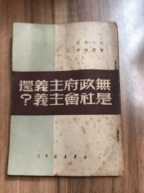 民国版：无政府主义还是社会主义？