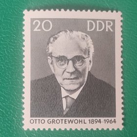 德国邮票 东德1965年格罗提渥 1全新