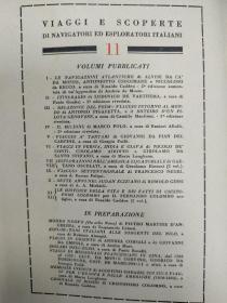 【意大利语】Le Histoire della Vita e Fatti di Cristoforo Colombo  《克里斯托弗·哥伦布的人生和事实的历史》全2卷1930年