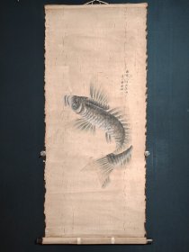 编号N648 纯手工 材质:绢本 装裱尺寸:150cm×65cm 画心尺寸:85cm×46cm