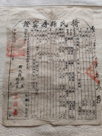 民国猗氏县房窑证