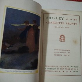 Shirley（Volume 2）. By Charlotte . Illustrated by Edmund Dulac.【精品装帧】【插画本】古董书