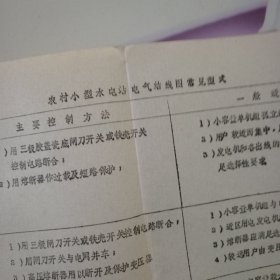 交流同步发电机的基本原理。农村小型水电站的测试分析。书内有手写绘图列表等。王惠文签名。具体看图。