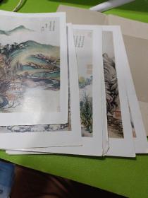 王鉴《山水册》（活页9张+2张说明书）如图现货速发