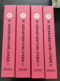 第二批国家级非物质文化遗产名录图典 全四册 精装