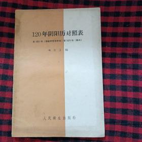 120年阴阳历对照表