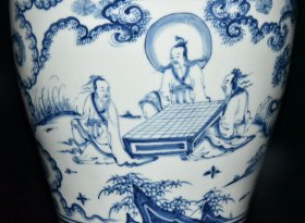 明正统青花人物故事梅瓶【45x27.5cm 】