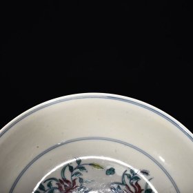 旧藏 明成化斗彩莲池鸳鸯纹盘 高4.8厘米 宽22.5厘米