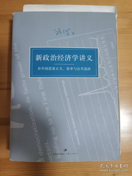 新政治经济学讲义：在中国思索正义、效率与公共选择