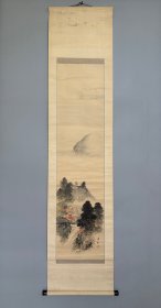 日本名家绘画：平井直水《秋山祥鹿图》（保真）