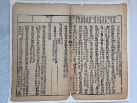 春秋左传杜林详注.昭公十二年.晋侯享诸侯…清木刻古籍散页一页.传统手工托裱.(托裱纸:加厚手工黄宣)古籍页面尺寸约31.8cmx26.7cm.可装饰书房、工作室.不议价.