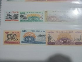 1970年河北省地方粮票6全新保真