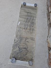 佚名古代绢本山水画13043