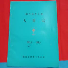 烟台钟表工业大事记1915－1985