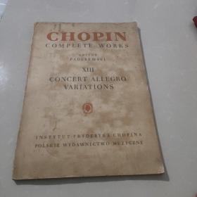 Chopin complete works XIII 肖邦全集 乐谱