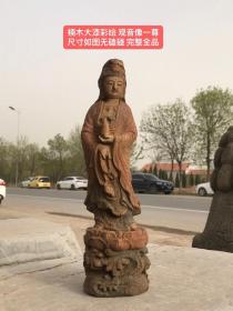 楠木大漆彩绘 观音像一尊
尺寸如图无磕碰 完整全品