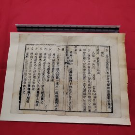 古籍散页（18）《中医古籍一个筒子页》23.2X30这是一张古籍散页筒子页，不是一本书，自然老旧，轻微破损，详见细节图，底部用几十年的氧化纸点裱，本店作品都是实物拍摄，看好直接下单即可