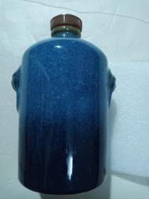 钧瓷双辅首酒瓶