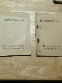 老资料:初中物理总复习资料