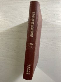 党史资料征集通讯 月刊 1986年1-12（合订本）精装如图、内页干净