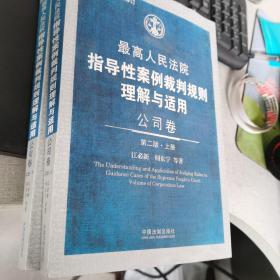 最高人民法院指导性案例裁判规则理解与适用·公司卷