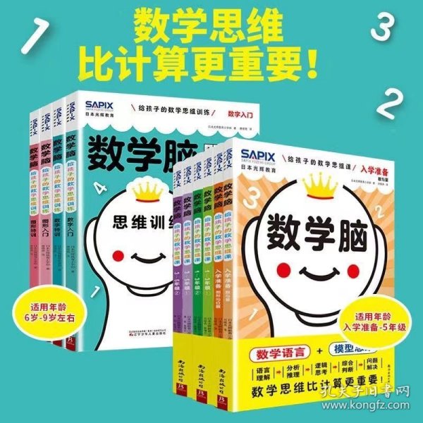 数学脑思维挑战300关（一级）（全3册）