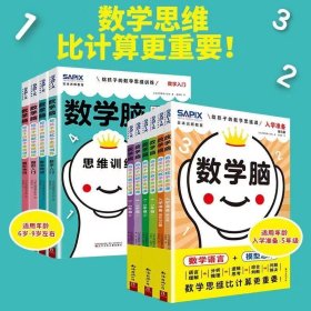 【正版】日本光辉教育数学脑6册第二辑初级+中级+高级数学逻辑思维数学思维比计算更重要