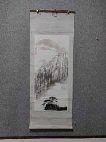 北京工业大学五老之一潘非老师精品国画山水保真出售