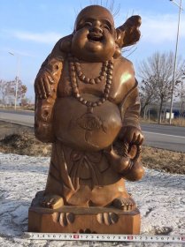黄杨木佛像，招财纳福，吉祥平安，无修补，全品
