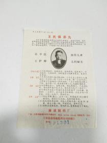 商标说明书 王氏保赤丸（批号901201，64开大小）