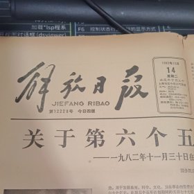 解放日报1982年12月