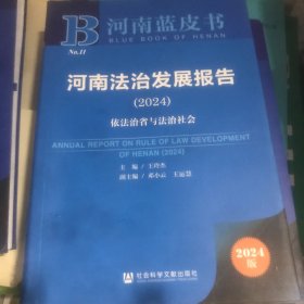 河南经济发展报告 2024 依法治省与法治社会