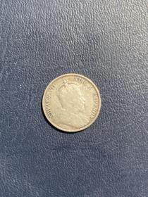 海峡爱德华七世10分银币