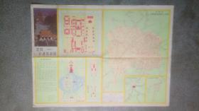 旧地图-沈阳交通导游图(1987年8月1版1印)4开8品